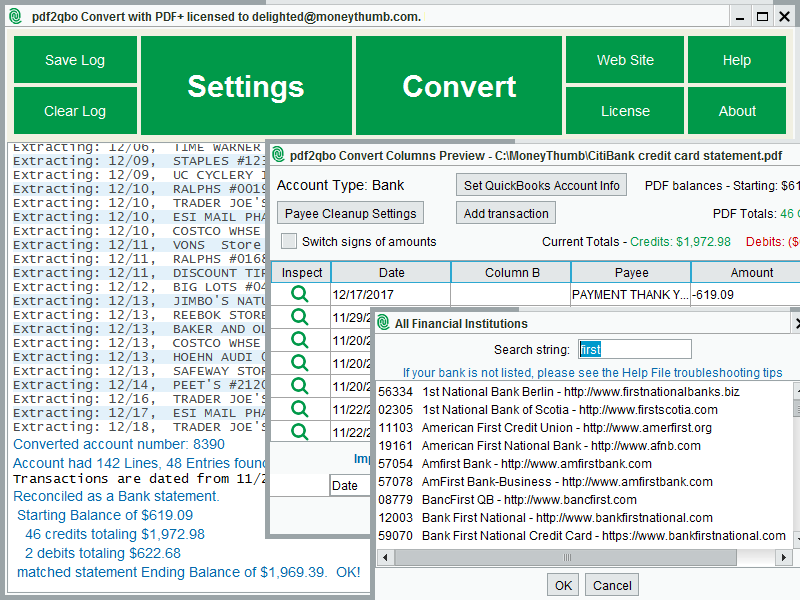 PDF2QBO Convert 10.6.13 full