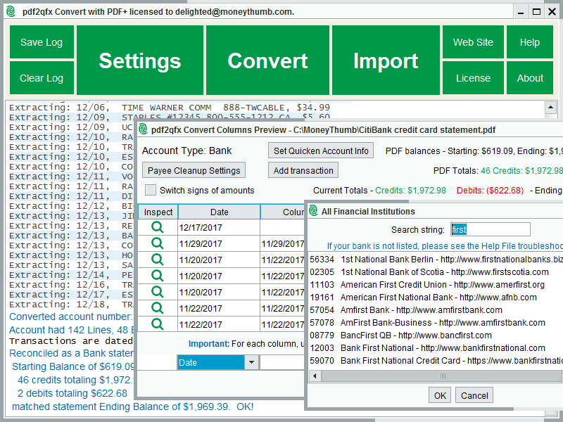 Windows 8 PDF2QFX Convert 10.6.13 full Windows 8 PDF2QFX Convert full