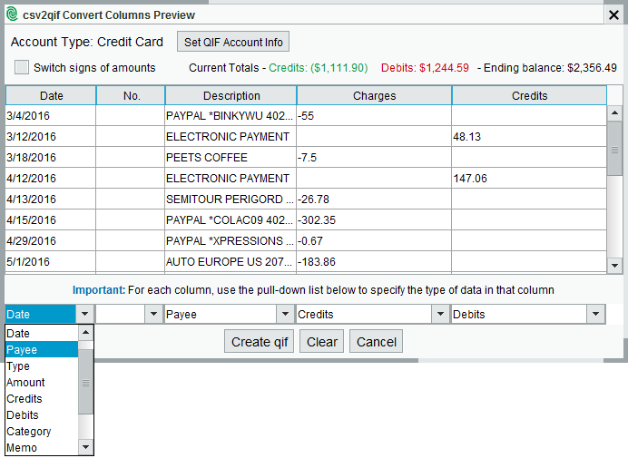 csv2qif convert free csv2qif convert free