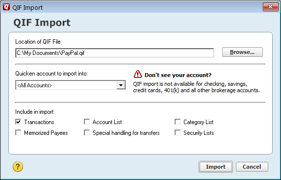 Convert quicken file to excel
