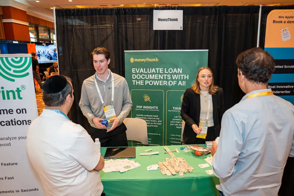 B2B Finance Expo Wynn Las Vegas 2025 MoneyThumb Booth Alex and Kaelyn