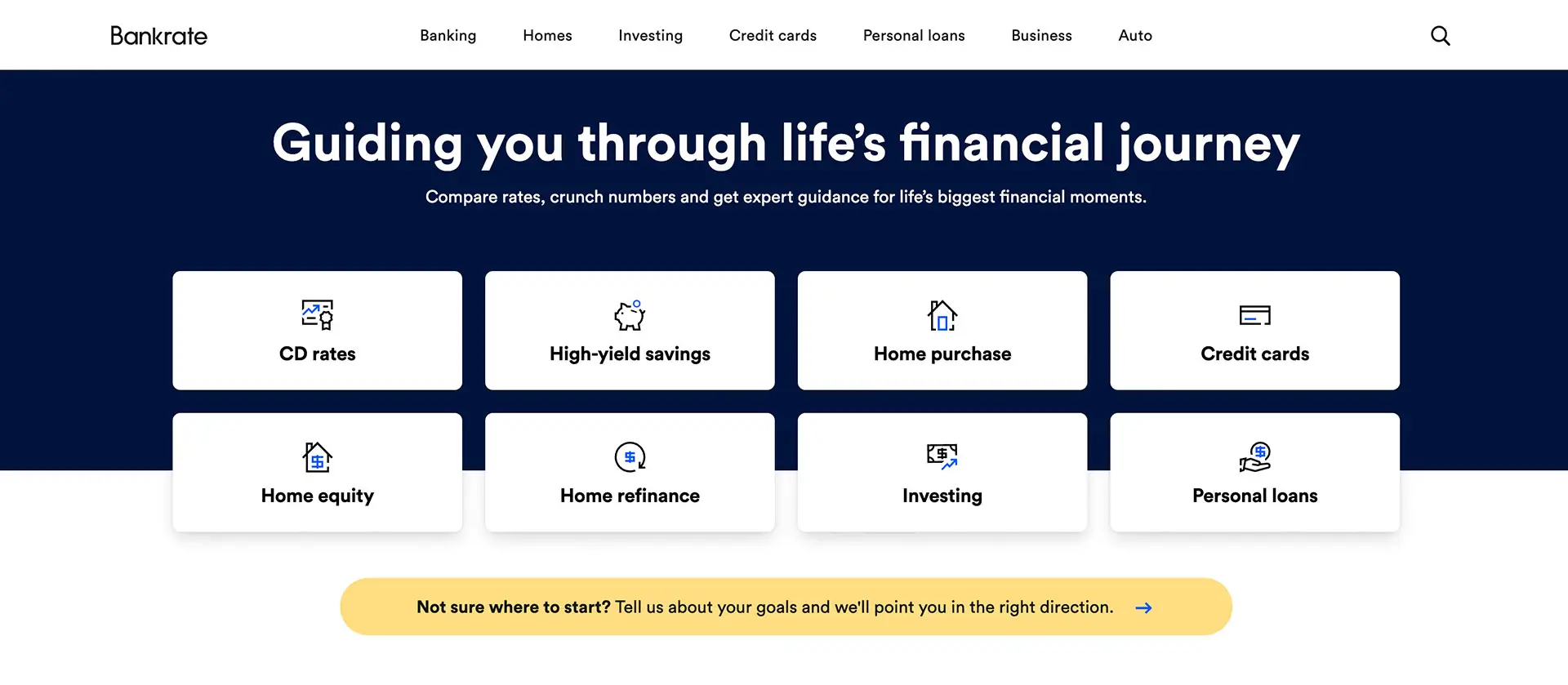 Bankrate Homepage